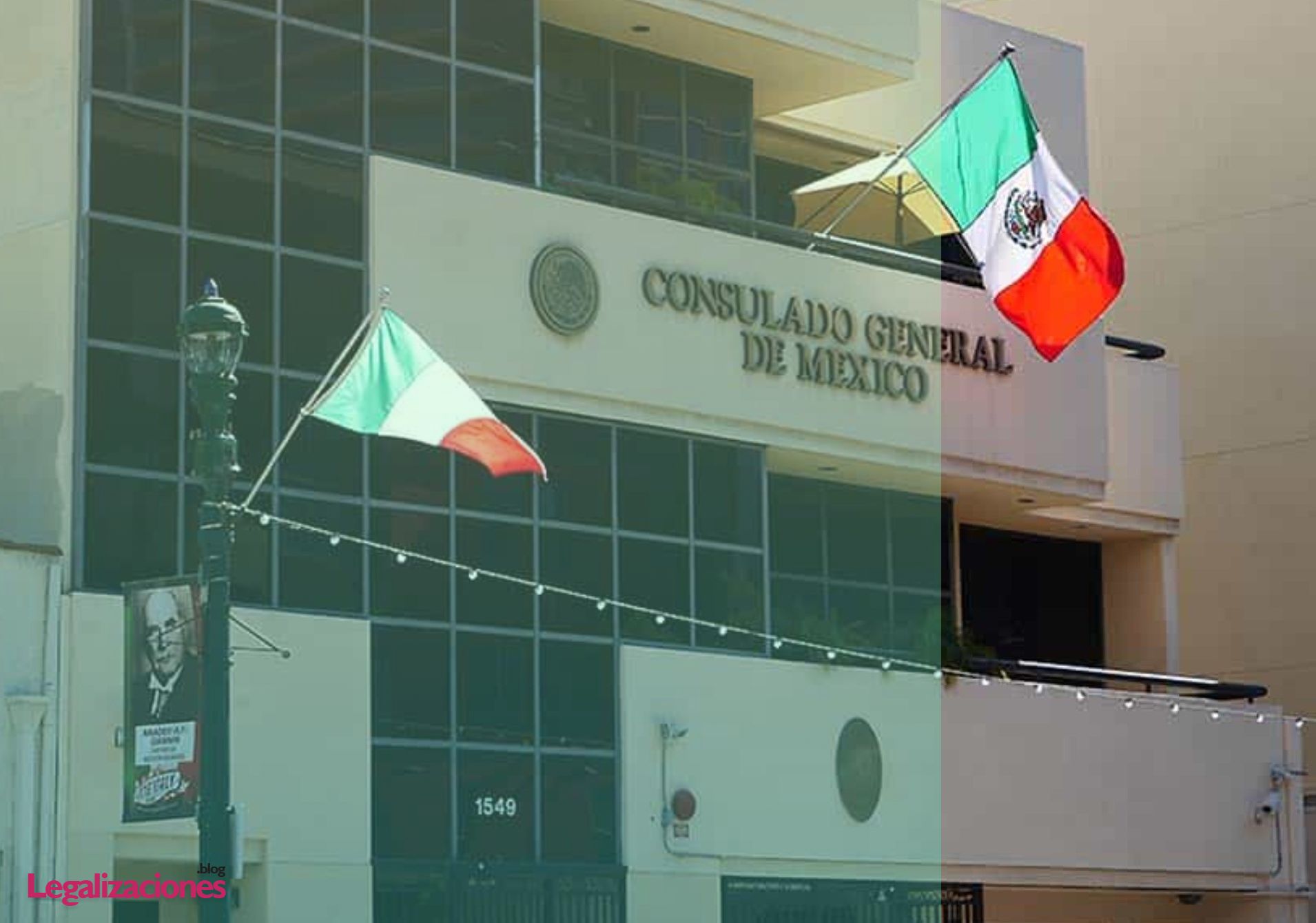 Solicitar una visa no se hace en México sino en tu país de origen, en el consulado mexicano, como este en San Diego, California. 